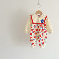 Load image into Gallery viewer, Baby Girls Flower Print Jumpsuits Wholesale 23021665
