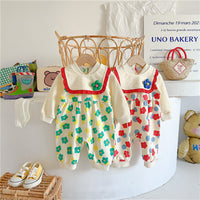 Load image into Gallery viewer, Baby Girls Flower Print Jumpsuits Wholesale 23021665

