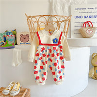 Load image into Gallery viewer, Baby Girls Flower Print Jumpsuits Wholesale 23021665
