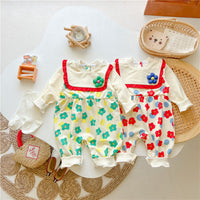 Load image into Gallery viewer, Baby Girls Flower Print Jumpsuits Wholesale 23021665
