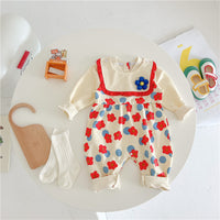 Load image into Gallery viewer, Baby Girls Flower Print Jumpsuits Wholesale 23021665
