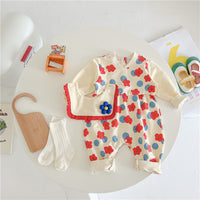 Load image into Gallery viewer, Baby Girls Flower Print Jumpsuits Wholesale 23021665
