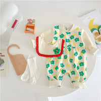 Load image into Gallery viewer, Baby Girls Flower Print Jumpsuits Wholesale 23021665
