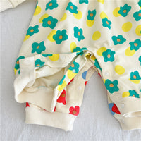 Load image into Gallery viewer, Baby Girls Flower Print Jumpsuits Wholesale 23021665
