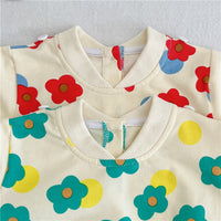 Load image into Gallery viewer, Baby Girls Flower Print Jumpsuits Wholesale 23021665
