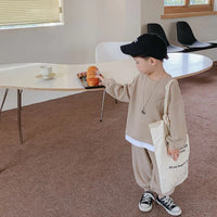 Load image into Gallery viewer, 2 Pieces Set Baby Kid Boys Solid Color Hoodies Sweatshirts And Pants Wholesale 23021669
