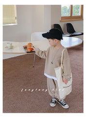 Load image into Gallery viewer, 2 Pieces Set Baby Kid Boys Solid Color Hoodies Sweatshirts And Pants Wholesale 23021669
