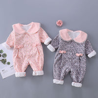 Load image into Gallery viewer, Baby Girls Flower Print Jumpsuits Wholesale 23021673

