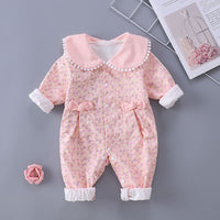 Load image into Gallery viewer, Baby Girls Flower Print Jumpsuits Wholesale 23021673
