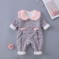 Load image into Gallery viewer, Baby Girls Flower Print Jumpsuits Wholesale 23021673
