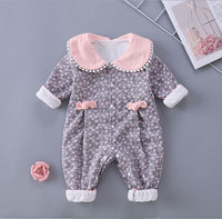 Load image into Gallery viewer, Baby Girls Flower Print Jumpsuits Wholesale 23021673

