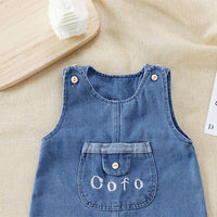 Load image into Gallery viewer, Baby Unisex Solid Color Letters Jumpsuits Wholesale 23021675
