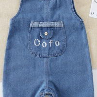 Load image into Gallery viewer, Baby Unisex Solid Color Letters Jumpsuits Wholesale 23021675
