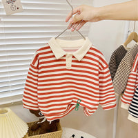 Load image into Gallery viewer, Baby Kid Girls Striped Hoodies Sweatshirts Wholesale 23021676

