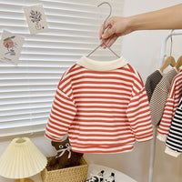 Load image into Gallery viewer, Baby Kid Girls Striped Hoodies Sweatshirts Wholesale 23021676
