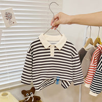 Load image into Gallery viewer, Baby Kid Girls Striped Hoodies Sweatshirts Wholesale 23021676
