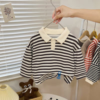 Load image into Gallery viewer, Baby Kid Girls Striped Hoodies Sweatshirts Wholesale 23021676

