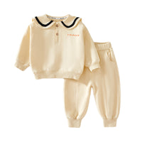 Load image into Gallery viewer, 2 Pieces Set Baby Kid Girls Letters Hoodies Sweatshirts And Solid Color Pants Wholesale 23021677
