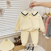 Load image into Gallery viewer, 2 Pieces Set Baby Kid Girls Letters Hoodies Sweatshirts And Solid Color Pants Wholesale 23021677
