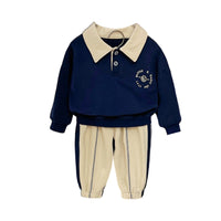 Load image into Gallery viewer, 2 Pieces Set Baby Kid Boys Letters Hoodies Sweatshirts And Solid Color Pants Wholesale 23021680
