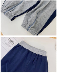 Load image into Gallery viewer, 2 Pieces Set Baby Kid Boys Letters Hoodies Sweatshirts And Solid Color Pants Wholesale 23021680
