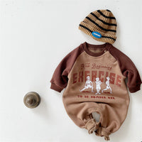 Load image into Gallery viewer, Baby Unisex Letters Cartoon Print Jumpsuits And Hats Wholesale 23021683

