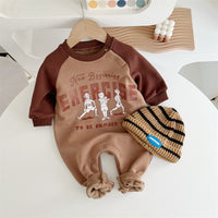 Load image into Gallery viewer, Baby Unisex Letters Cartoon Print Jumpsuits And Hats Wholesale 23021683
