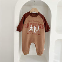 Load image into Gallery viewer, Baby Unisex Letters Cartoon Print Jumpsuits And Hats Wholesale 23021683
