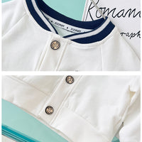 Load image into Gallery viewer, 2 Pieces Set Baby Kid Unisex Cartoon Jackets Outwears And Striped Pants Wholesale 23021687
