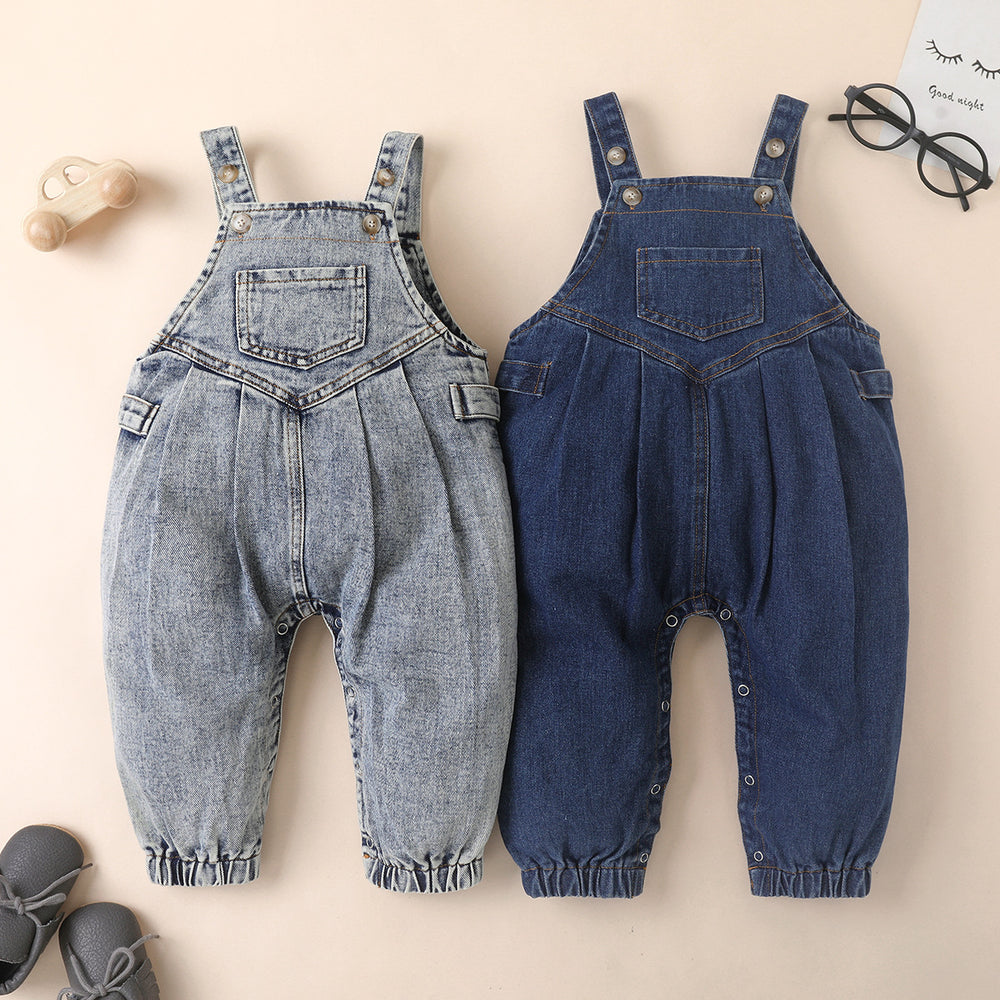 Baby Kid Boys Solid Color Jumpsuits Wholesale 23021689