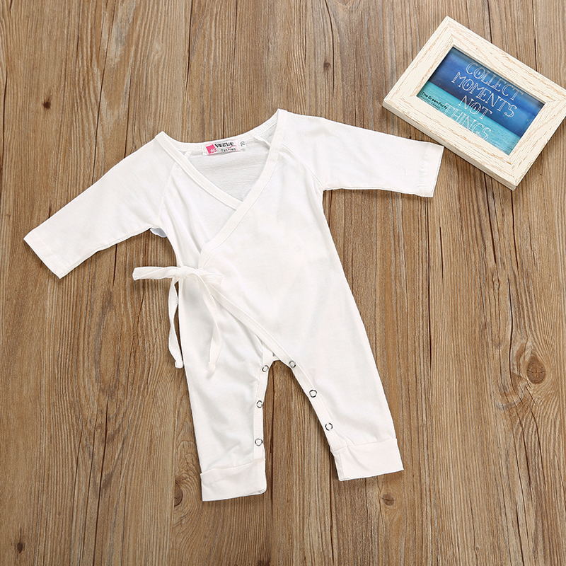Baby Unisex Solid Color Jumpsuits Wholesale 23021701
