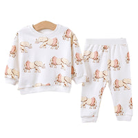Load image into Gallery viewer, 2 Pieces Set Baby Unisex Animals Print Hoodies Sweatshirts And Pants Wholesale 230217153
