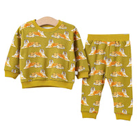 Load image into Gallery viewer, 2 Pieces Set Baby Unisex Animals Print Hoodies Sweatshirts And Pants Wholesale 230217153
