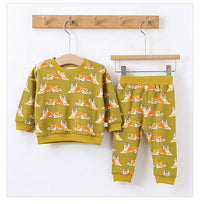 Load image into Gallery viewer, 2 Pieces Set Baby Unisex Animals Print Hoodies Sweatshirts And Pants Wholesale 230217153
