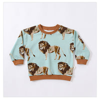 Load image into Gallery viewer, 2 Pieces Set Baby Unisex Animals Print Hoodies Sweatshirts And Pants Wholesale 230217153
