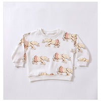 Load image into Gallery viewer, 2 Pieces Set Baby Unisex Animals Print Hoodies Sweatshirts And Pants Wholesale 230217153
