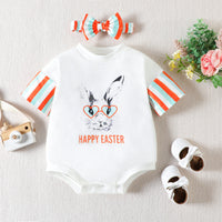 Load image into Gallery viewer, Baby Unisex Striped Rabbit Easter Rompers Wholesale 230217189

