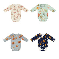 Load image into Gallery viewer, Baby Unisex Animals Cartoon Print Rompers Wholesale 230217223
