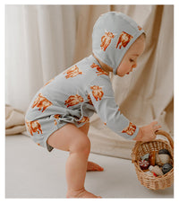 Load image into Gallery viewer, Baby Unisex Animals Cartoon Print Rompers Wholesale 230217223

