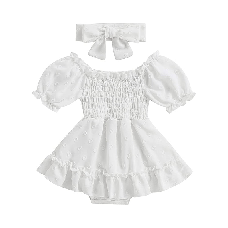 Baby Girls Flower Embroidered Rompers Wholesale 230217239