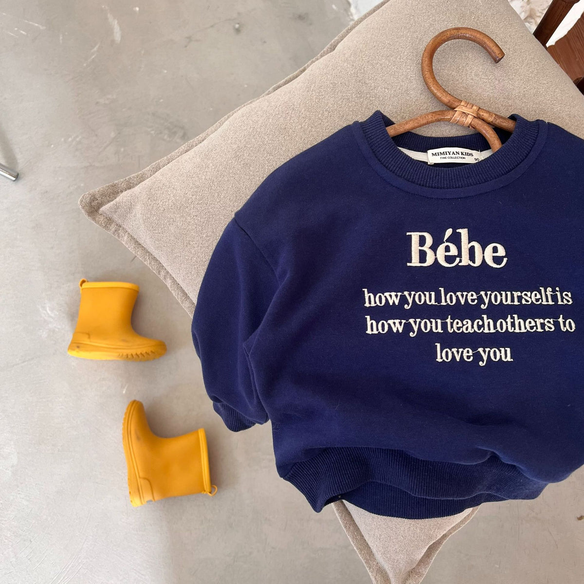 Baby Kid Unisex Letters Embroidered Hoodies Sweatshirts Wholesale 23021767