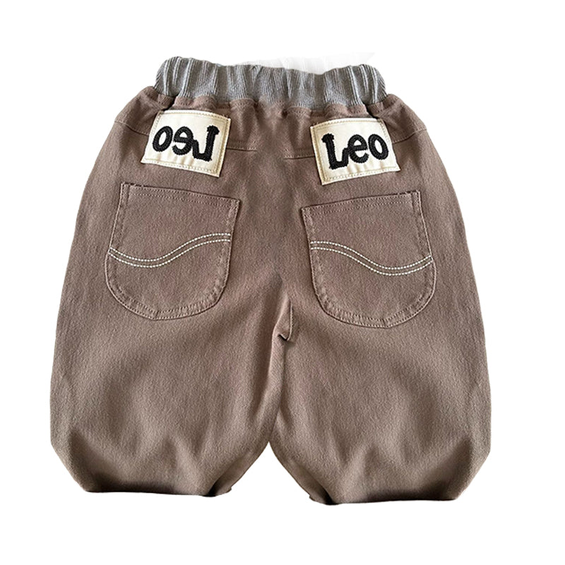Baby Kid Boys Letters Color-blocking Pants Wholesale 23021772