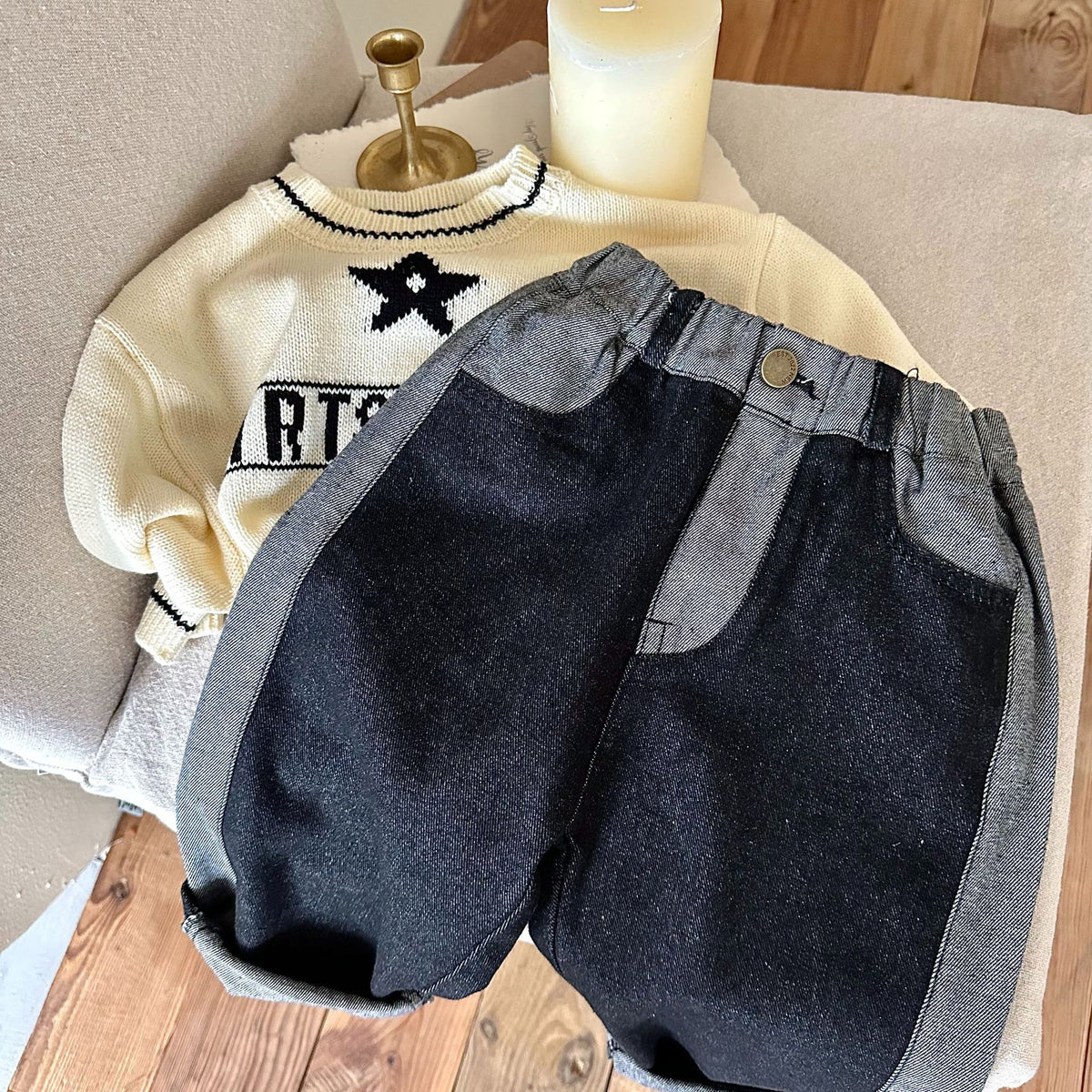 Baby Kid Unisex Color-blocking Pants Wholesale 23021789