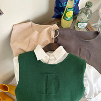 Load image into Gallery viewer, Baby Kid Unisex Solid Color Vests Waistcoats Knitwear Wholesale 23021793
