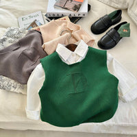 Load image into Gallery viewer, Baby Kid Unisex Solid Color Vests Waistcoats Knitwear Wholesale 23021793
