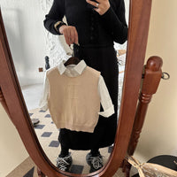 Load image into Gallery viewer, Baby Kid Unisex Solid Color Vests Waistcoats Knitwear Wholesale 23021793
