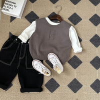 Load image into Gallery viewer, Baby Kid Unisex Solid Color Vests Waistcoats Knitwear Wholesale 23021793
