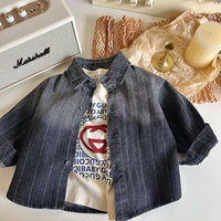 Load image into Gallery viewer, Baby Kid Girls Striped Jackets Outwears Wholesale 23021794
