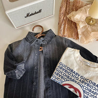 Load image into Gallery viewer, Baby Kid Girls Striped Jackets Outwears Wholesale 23021794
