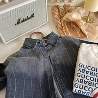 Load image into Gallery viewer, Baby Kid Girls Striped Jackets Outwears Wholesale 23021794
